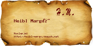 Heibl Margó névjegykártya